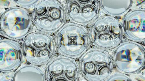 Videohive - Diamond shine macro rotate and glass spheres or bubbles pattern. kaleidoscope - 33024730 - 33024730