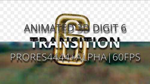 Videohive - Animated digit 6 transition UHD 60fps - 33029272 - 33029272