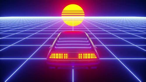 Videohive - Retrowave Loop - 33032623 - 33032623