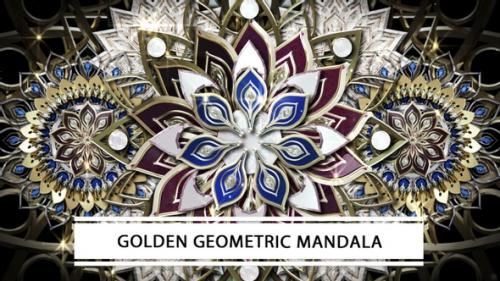 Videohive - Golden Geometric Mandala - 33035012 - 33035012