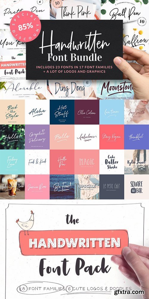 CM - Handwritten Font Bundle 2117735