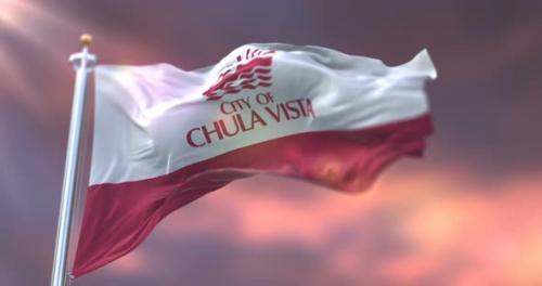 Videohive - Chula Vista City Flag, California, United States - 33035096 - 33035096