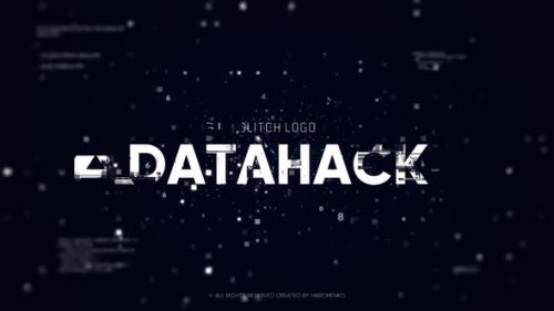 Videohive - Glitch Logo - Data Hack // DaVinci Resolve - 32922176 - 32922176