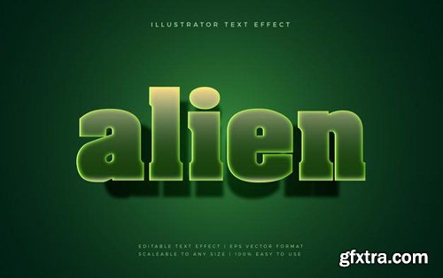 Green glowing movie theme text font effect