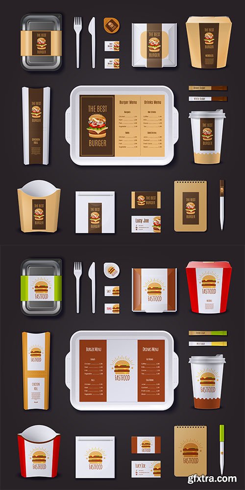 Corporate identity packaging set