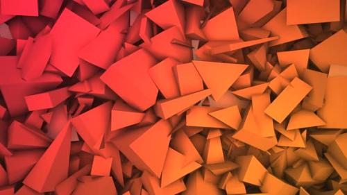 Videohive - Dark orange abstract geometric triangles - 33029579 - 33029579