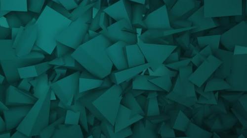 Videohive - Dark green abstract geometric triangles - 33029587 - 33029587