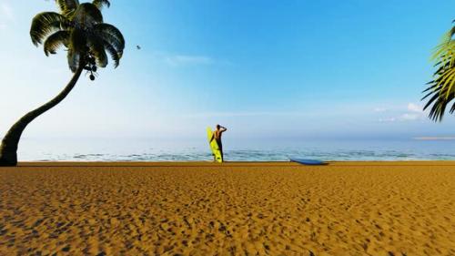 Videohive - Sea View and Beach Surfer - 33030369 - 33030369