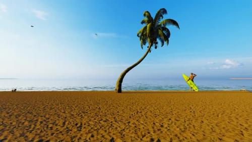 Videohive - Sea View and Beach Surfer - 33030371 - 33030371