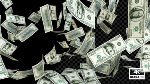 Videohive - Randomly Falling Money On The Floor 100 Dollar V3 - 33039919 - 33039919