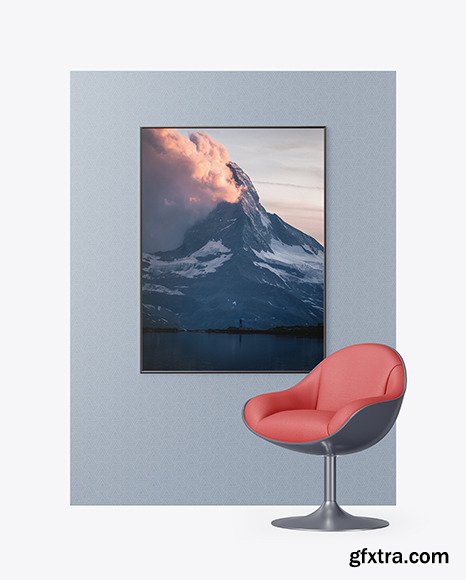 Photo Frame on the Wall Mockup 83586