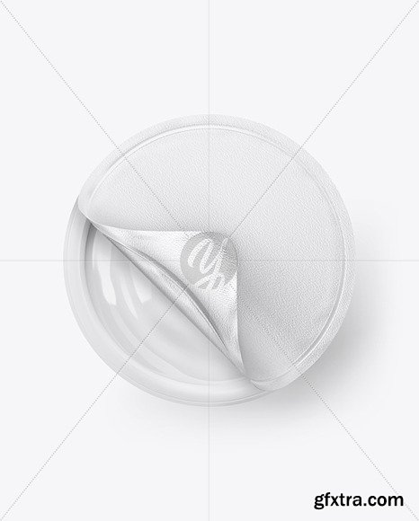 Opened Yoghurt Cup Mockup 86198