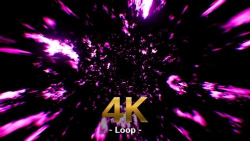 Videohive - Rotate Purple Pink Fire Particles 4K - 33042339 - 33042339