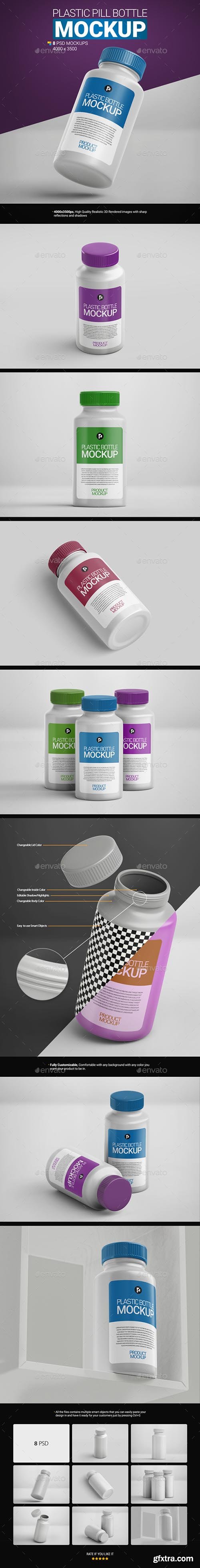 GraphicRiver - Plastic Pill Bottle Mockup 32906631