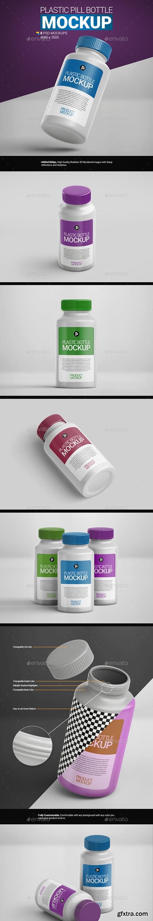 GraphicRiver - Plastic Pill Bottle Mockup 32906631