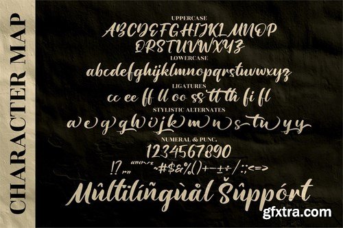 Amattera Million Calligraphy Font