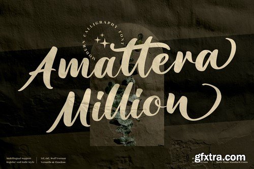 Amattera Million Calligraphy Font