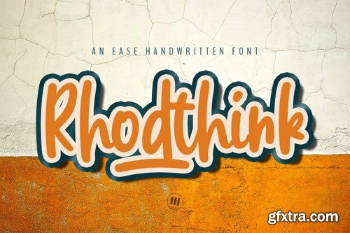 Rhodthink - A Easy Display Font