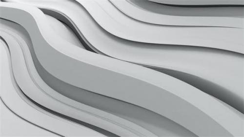 Videohive - Slow White Wave Background - 33044612 - 33044612