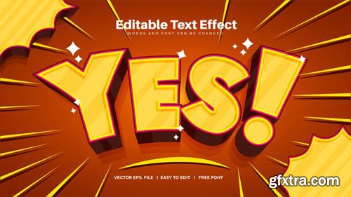 Yes text effect