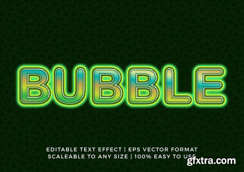 Modern green light title text effect