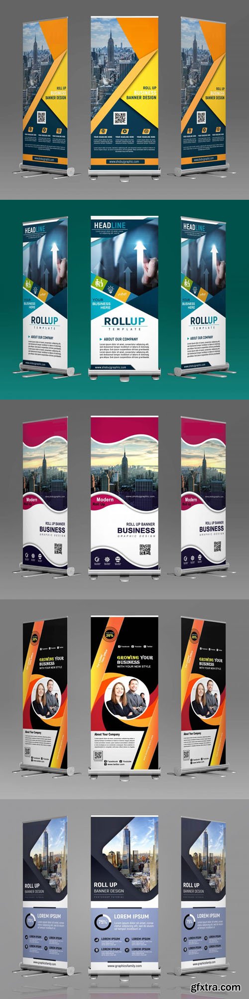 Roll-up Banners PSD Templates