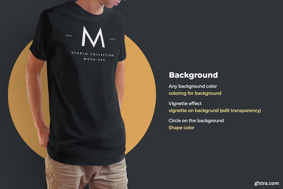 CreativeMarket - 5 Mockups T-Shirts & 2 Packing Boxes 6217613 » GFxtra