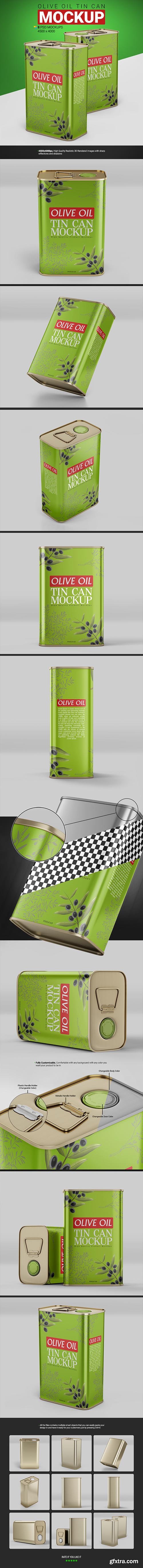 GraphicRiver - Olive Oil Tin Can Mockup 31604250