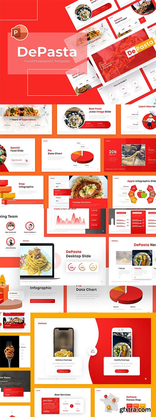 Depasta Food Modern PowerPoint Template 