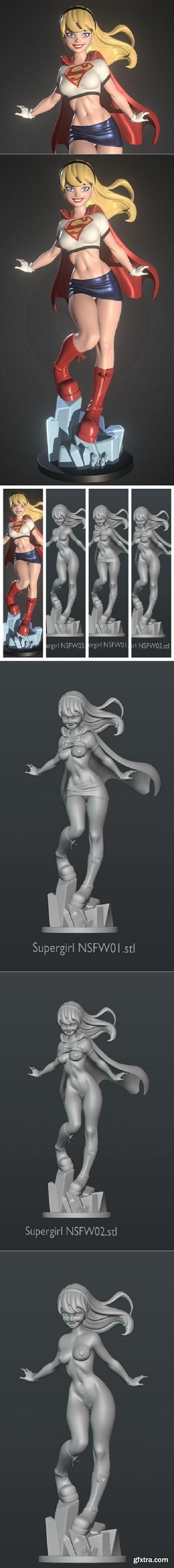 Supergirl 3D Print Model
