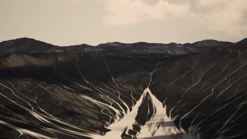 Videohive - Aerial View of the Mountains with Glacier - 32989319 - 32989319