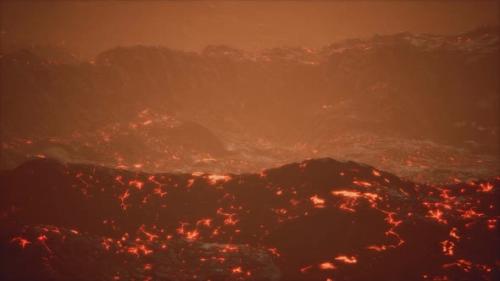 Videohive - Lava Fields and Hills at Active Volcano - 32989359 - 32989359