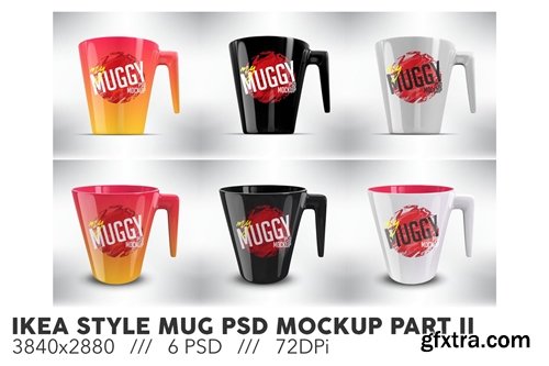 Ikea Style Mug PSD Mockup Part II