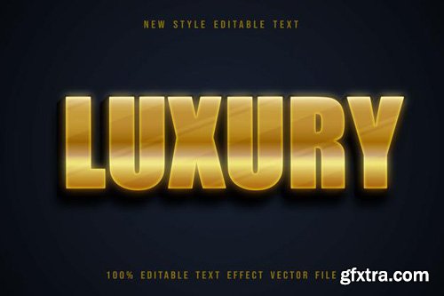 Luxury editable text effect