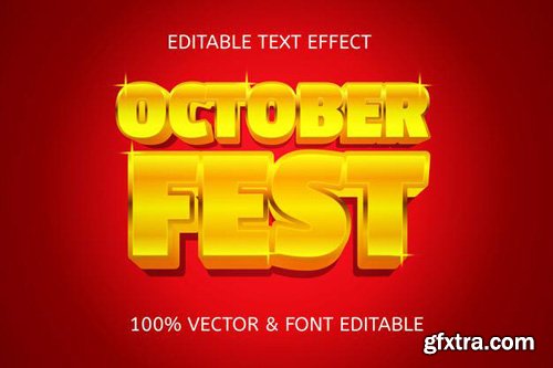 October fest editable text effect vol 2