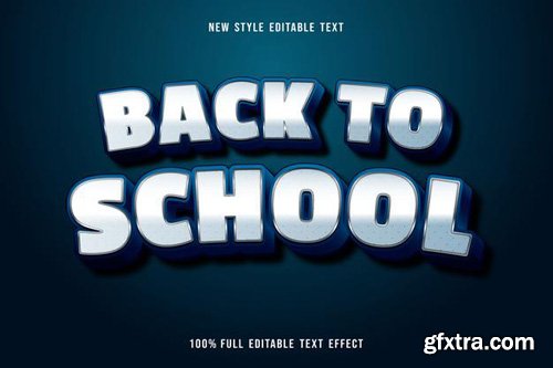 Back to school editable text effect