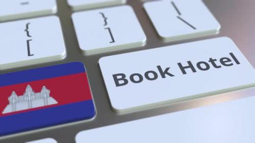 Videohive - BOOK HOTEL Text and Flag of Cambodia on the Keys - 33039122 - 33039122