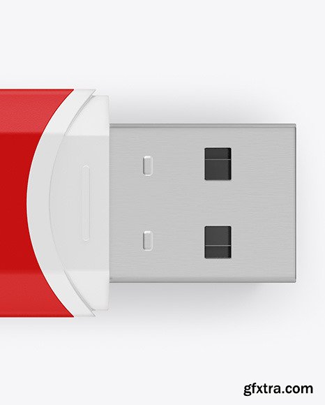 Matte USB Flash Drive Mockup 85329