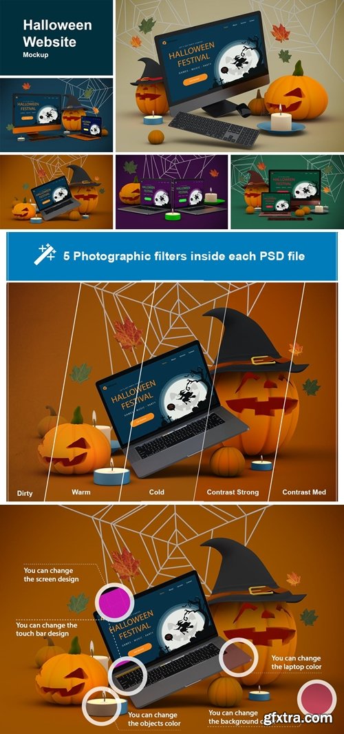 Halloween Website Mockup