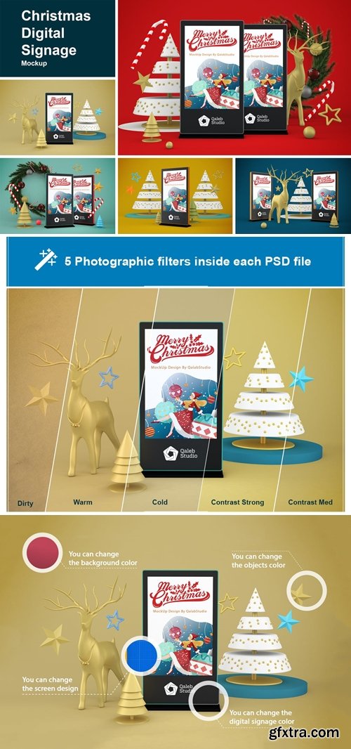 Christmas Digital Signage Mockup