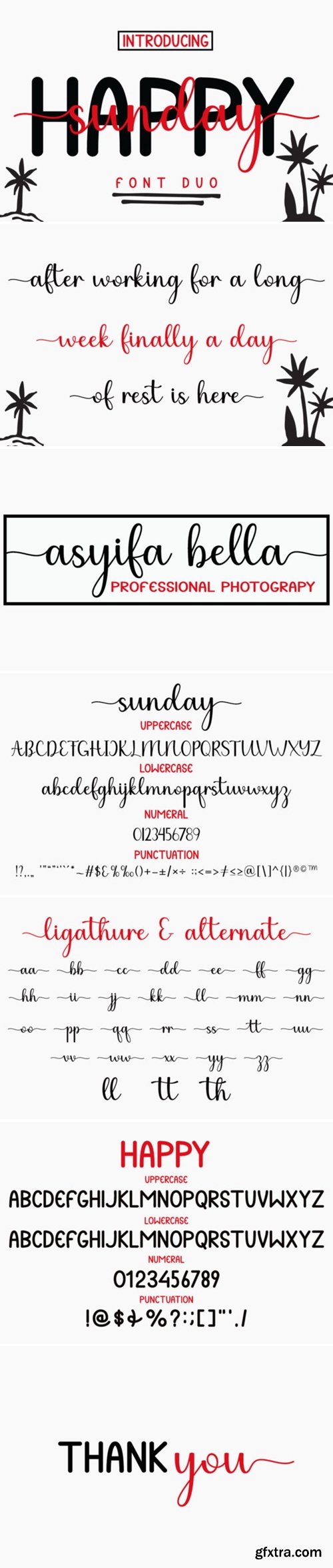 Happy Sunday Font