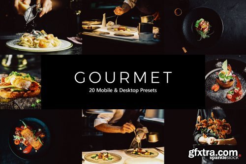 CreativeMarket - 20 Gourmet Lightroom Presets & LUTs 5410360