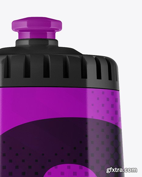 Glossy Water Bottle Mockup 85330