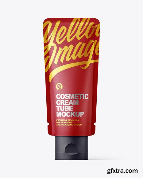 Matte Cosmetic Cream Tube Mockup 85362