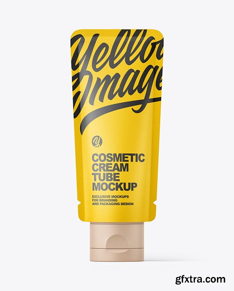 Matte Cosmetic Cream Tube Mockup 85362