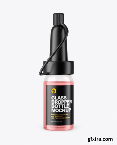 Glass Dropper Bottle Mockup 86434