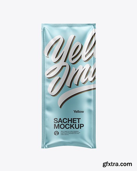 Metallic Sachet Mockup 86262