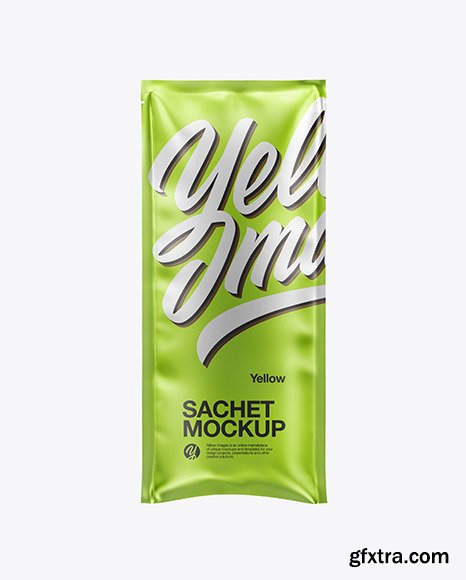 Metallic Sachet Mockup 86262