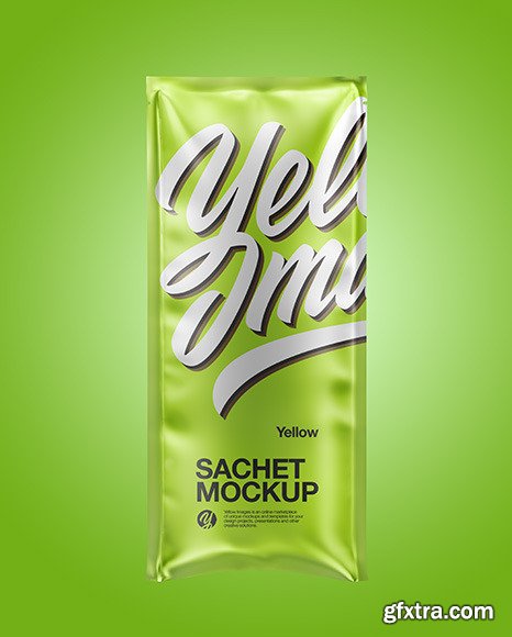 Metallic Sachet Mockup 86262