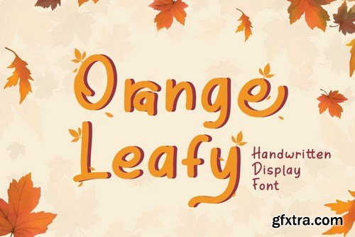 Orange Leafy - Autumn Display Font